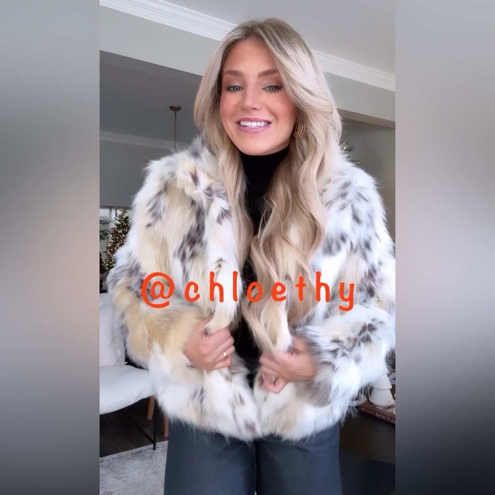 Zara ZW COLLECTION FAUX FUR JACKET